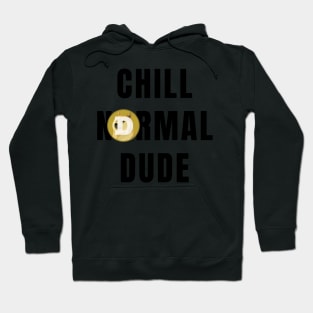 Funny Chill Normal Dude DogeFather Doge Coin Hoodie